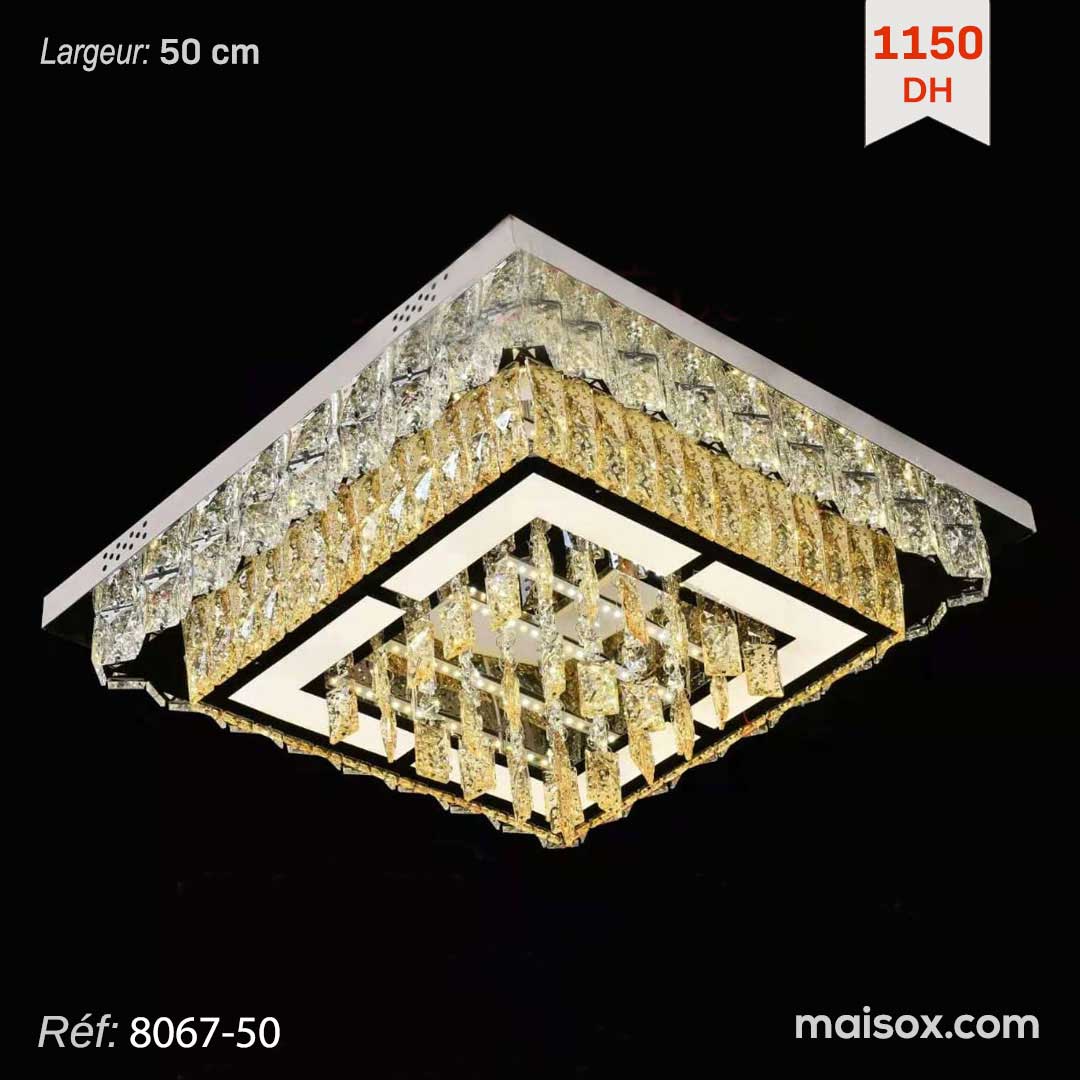 Lustre Plafonnier LED 50cm (3 couleurs LED)